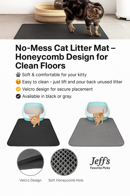No-Mess Cat Litter Mat – Keep Floors Clean | Jeff's Favourite Picks