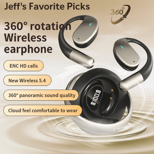 "360° Rotation Wireless Earphones – Premium Sound & Comfort for Every Lifestyle"