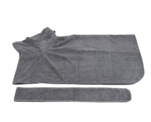 Super Absorbent Dog Bathrobe Towel – Quick-Dry Microfiber Pet Drying Coat
