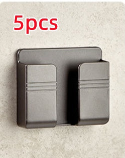 Wall-Mounted Remote & Phone Holder – No-Drill Adhesive Charging Stand
