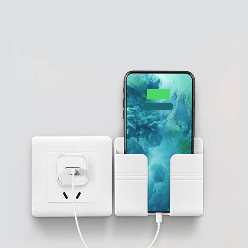 Wall-Mounted Remote & Phone Holder – No-Drill Adhesive Charging Stand