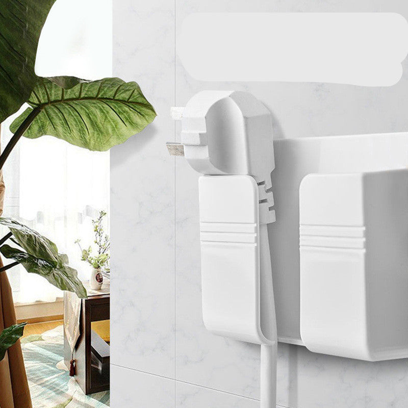 Wall-Mounted Remote & Phone Holder – No-Drill Adhesive Charging Stand