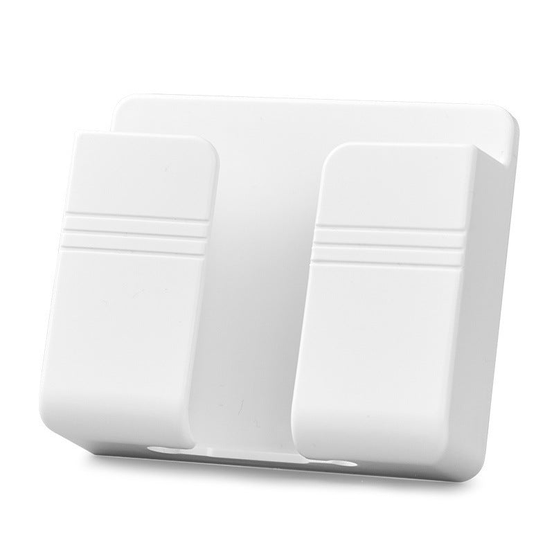 Wall-Mounted Remote & Phone Holder – No-Drill Adhesive Charging Stand
