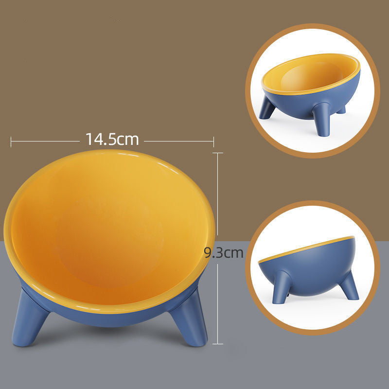 15° Tilted Pet Bowl – Anti-Black Chin, Ergonomic Food-Grade Feeder for Cats & Small Dogs – grooming kit