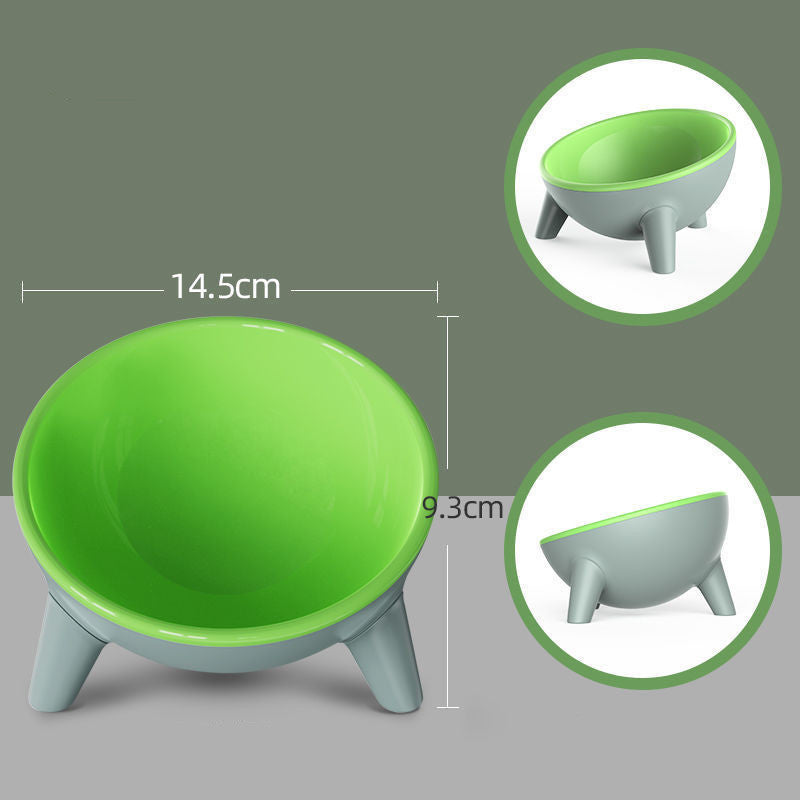 15° Tilted Pet Bowl – Anti-Black Chin, Ergonomic Food-Grade Feeder for Cats & Small Dogs – grooming kit