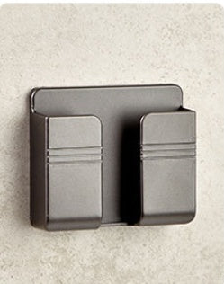 Wall-Mounted Remote & Phone Holder – No-Drill Adhesive Charging Stand