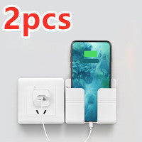 Wall-Mounted Remote & Phone Holder – No-Drill Adhesive Charging Stand