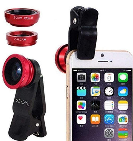 3-in-1 Clip-On Fisheye Lens Kit for Mobile Phones – Universal Fit – tech-gadget