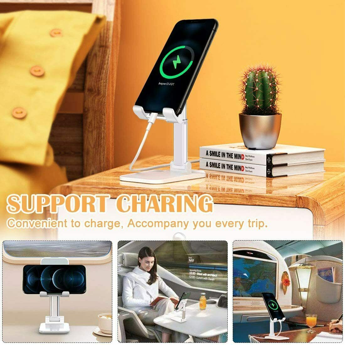 Foldable Phone & Tablet Stand – Adjustable Desktop Holder for Desk Use - JEFF's Favorite Picks