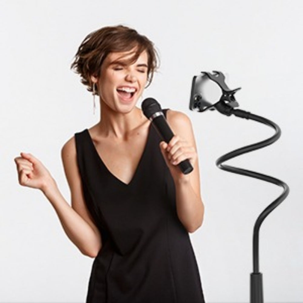 Newest Gooseneck Phone Holder 31in Long Flexible Lazy Arm Clip Adjustable Overhead Phone Mount For Phone - JEFF's Favorite Picks
