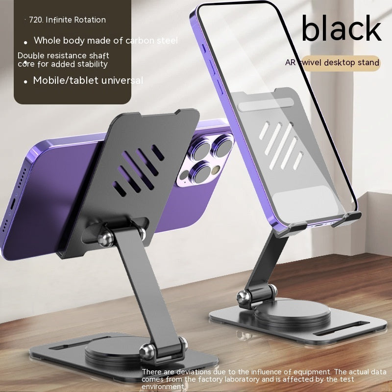 Foldable 360° Phone & Tablet Stand – Adjustable Aluminum Desk Holder