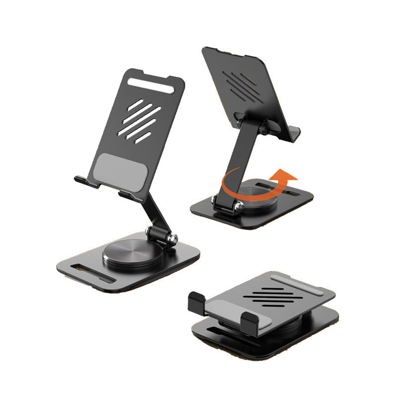 Foldable 360° Phone & Tablet Stand – Adjustable Aluminum Desk Holder