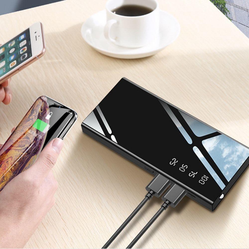 20,000mAh Dual USB Power Bank – Fast Charging with LCD Display & Flashlight – power-bank