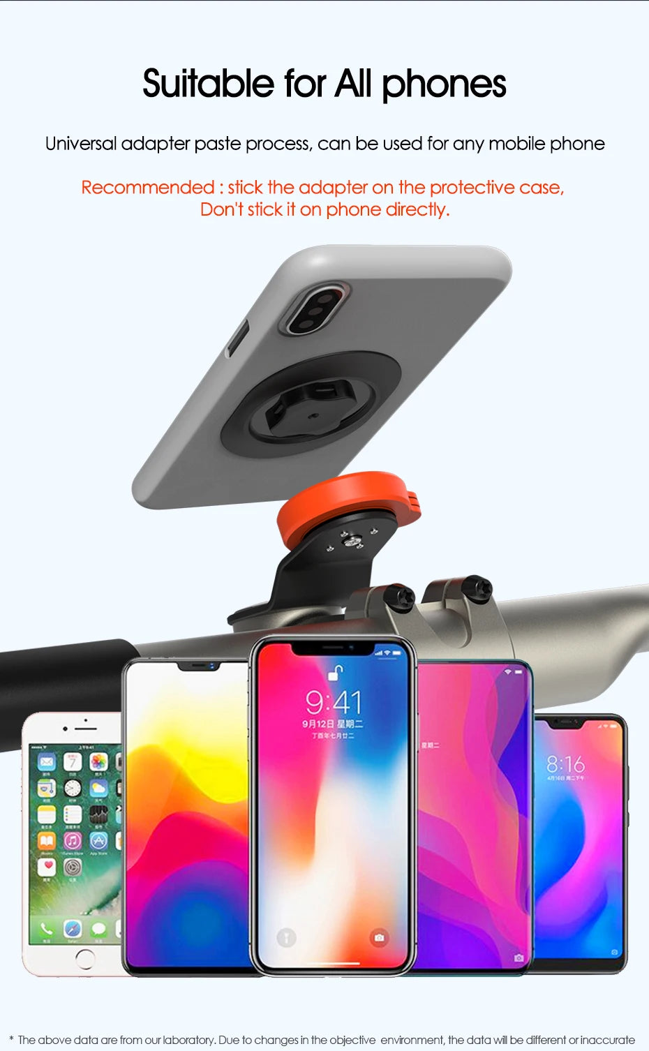 SINCE TOP Quick Mount Phone Holder – Motorcycle & Bike iPhone Mount
