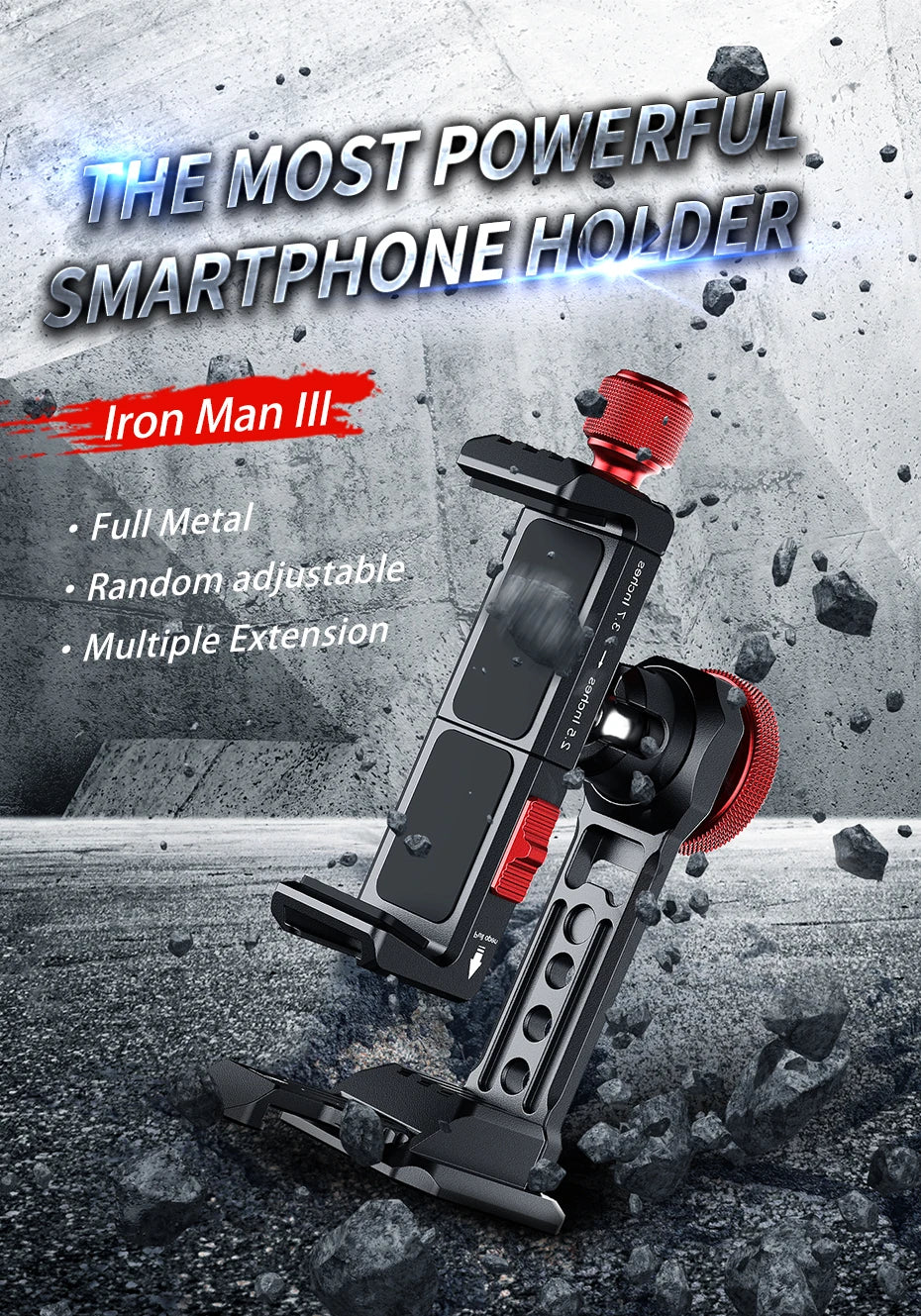Ulanzi Tripod Mount Adapter – Universal Smartphone Holder for Vlogging & Streaming