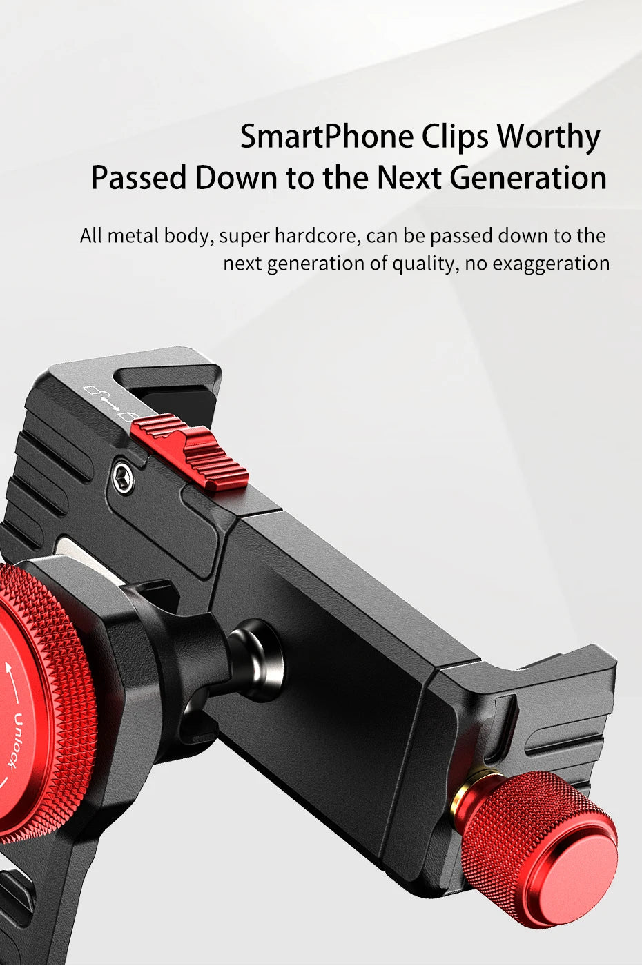 Ulanzi Tripod Mount Adapter – Universal Smartphone Holder for Vlogging & Streaming