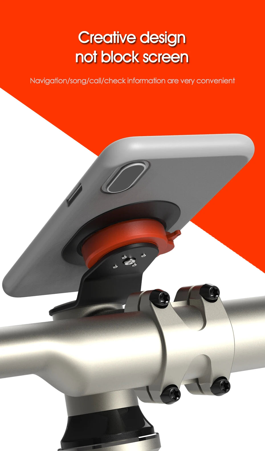 SINCE TOP Quick Mount Phone Holder – Motorcycle & Bike iPhone Mount