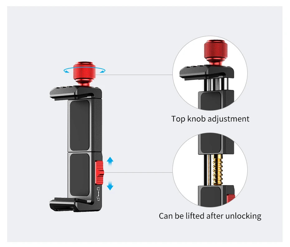 Ulanzi Tripod Mount Adapter – Universal Smartphone Holder for Vlogging & Streaming