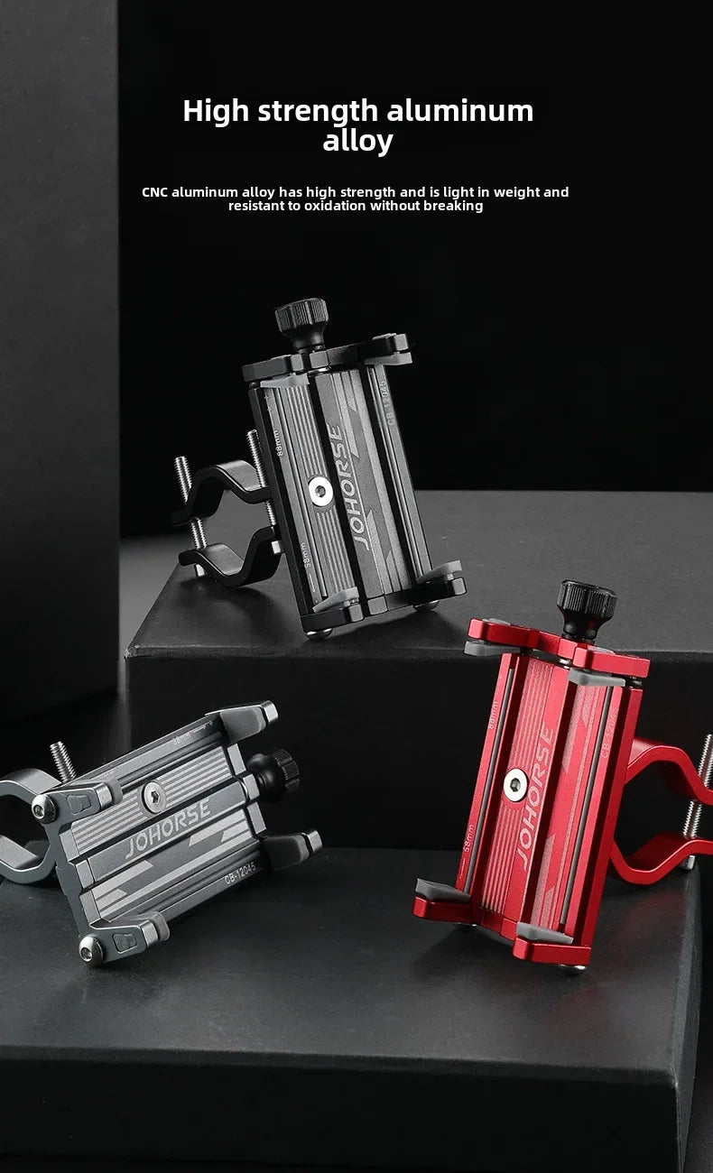 Universal Aluminum Bike Phone Mount β Secure Handlebar Holder for All Bikes