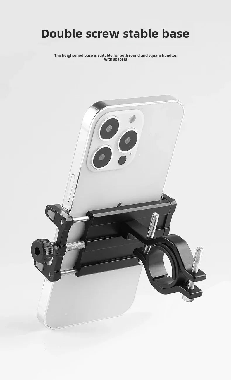 Universal Aluminum Bike Phone Mount β Secure Handlebar Holder for All Bikes