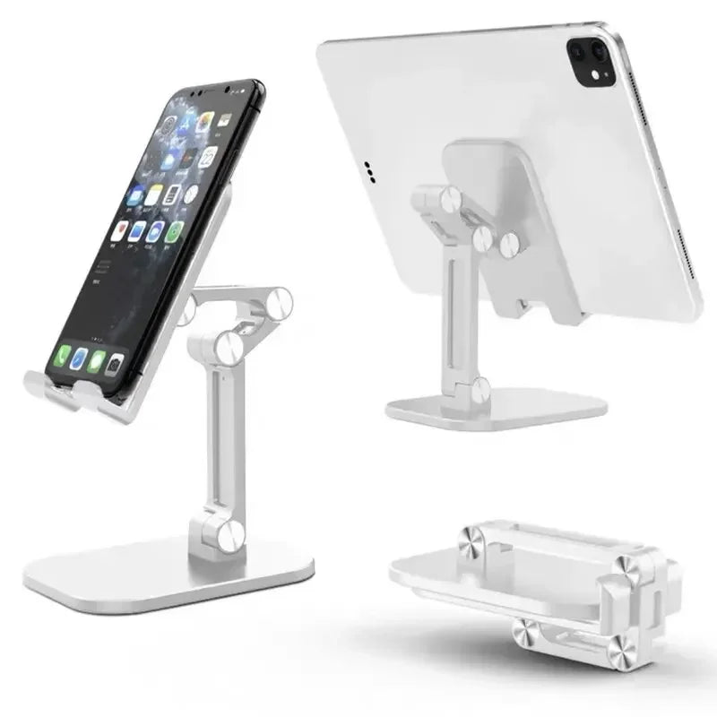 VIKEFON 3-Section Foldable Phone Stand – Adjustable Desk Holder for Smartphones & Tablets