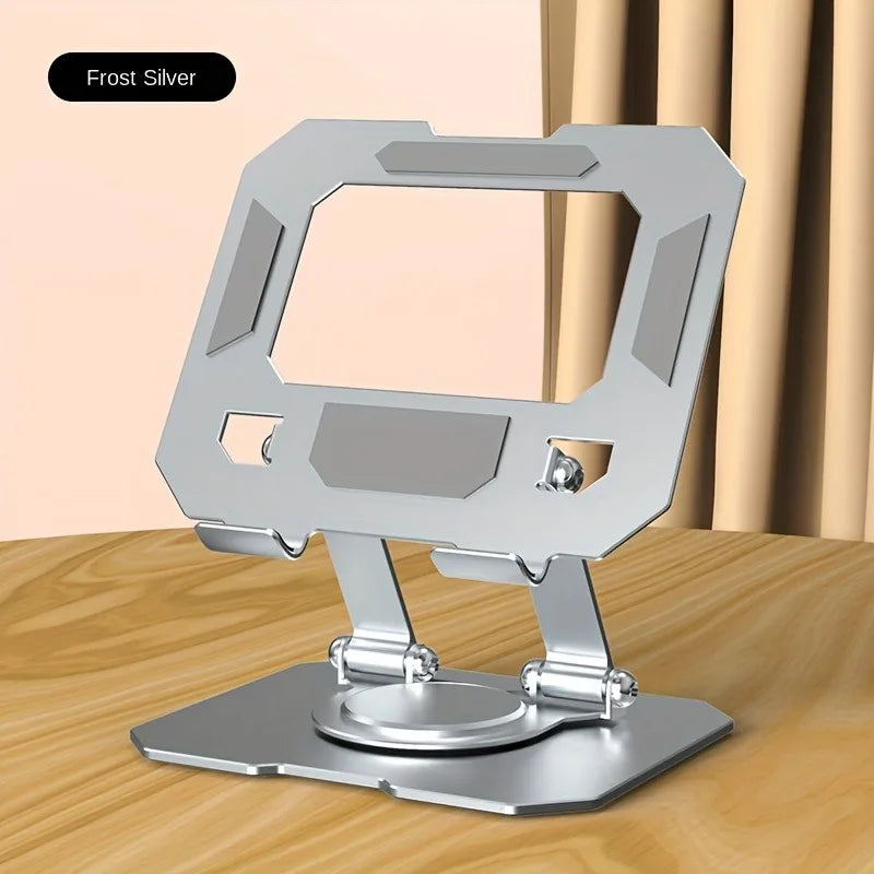 “360° Rotating Tablet Stand – Foldable Aluminum Holder for iPad”