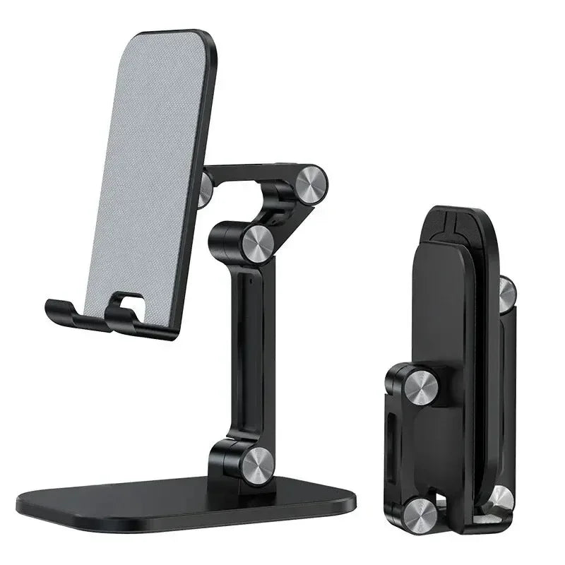 VIKEFON 3-Section Foldable Phone Stand – Adjustable Desk Holder for Smartphones & Tablets