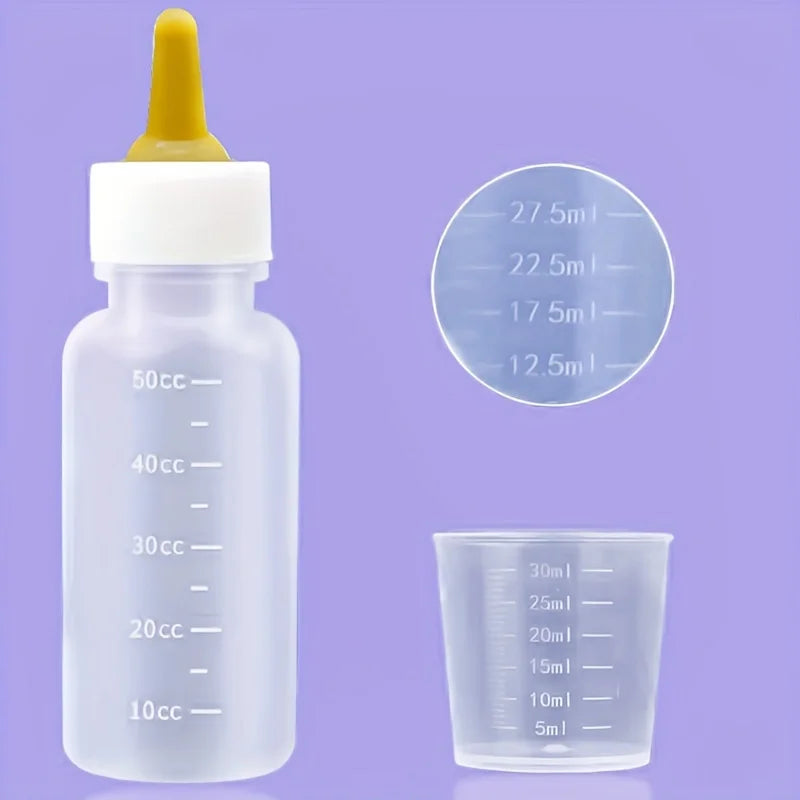 “Newborn Pet Feeder Set – Syringe & Bottle Kit for Puppies & Kittens”