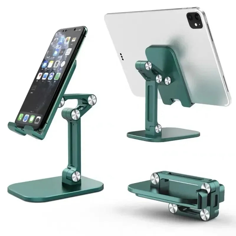 VIKEFON 3-Section Foldable Phone Stand – Adjustable Desk Holder for Smartphones & Tablets