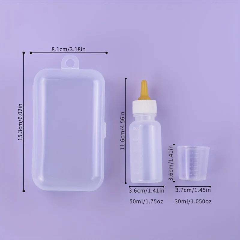 “Newborn Pet Feeder Set – Syringe & Bottle Kit for Puppies & Kittens”