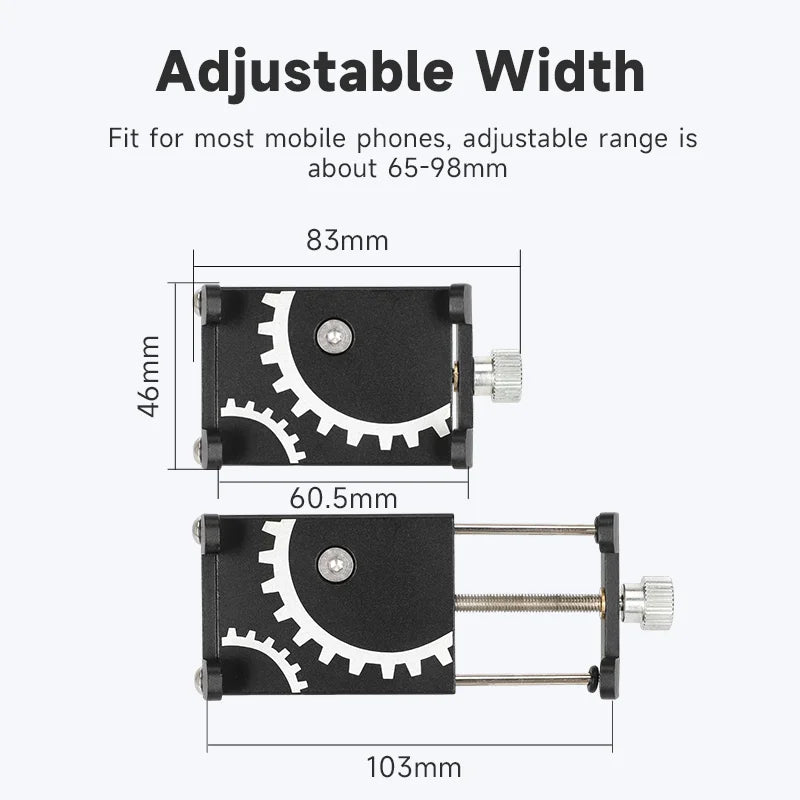 Universal Aluminum Phone Holder for Scooters – Stable & Durable Mount for iPhone & Android