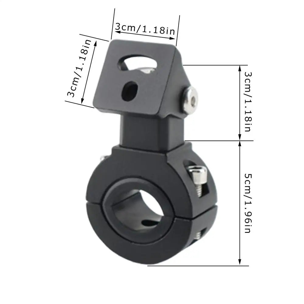 Adjustable Aluminum Motorcycle Spotlight Mount Bracket – Universal Fit for Night Riding – Adjustable Aluminum Motorcycle Spotlight Mount Bracket – Universal Fit for Night Riding