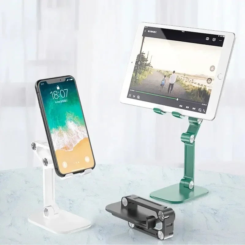 VIKEFON 3-Section Foldable Phone Stand – Adjustable Desk Holder for Smartphones & Tablets