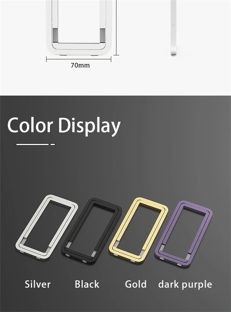 Foldable Lazy Phone Stand – Adjustable Desktop Holder for iPhone & Android