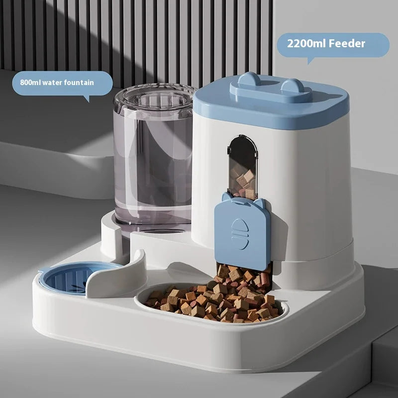 “Automatic Pet Feeder & Water Dispenser – Gravity Food & Water Set for Dogs & Cats”