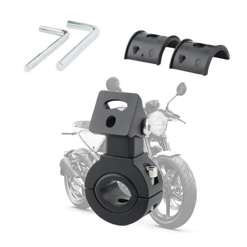 Adjustable Aluminum Motorcycle Spotlight Mount Bracket – Universal Fit for Night Riding – Adjustable Aluminum Motorcycle Spotlight Mount Bracket – Universal Fit for Night Riding
