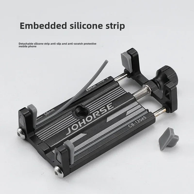 Universal Aluminum Bike Phone Mount β Secure Handlebar Holder for All Bikes