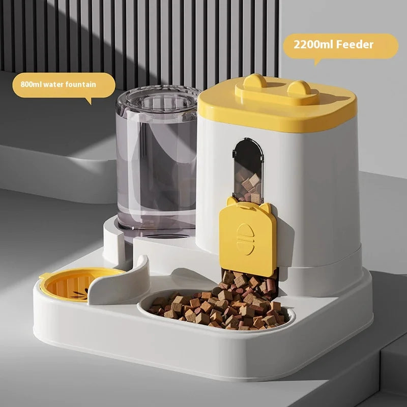 “Automatic Pet Feeder & Water Dispenser – Gravity Food & Water Set for Dogs & Cats”