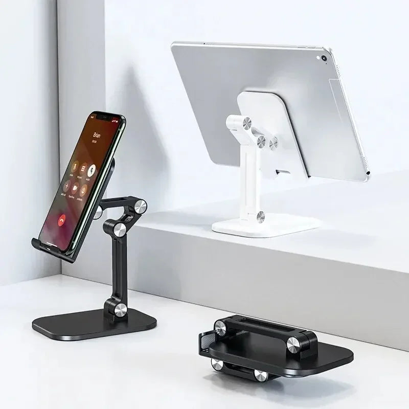 VIKEFON 3-Section Foldable Phone Stand – Adjustable Desk Holder for Smartphones & Tablets