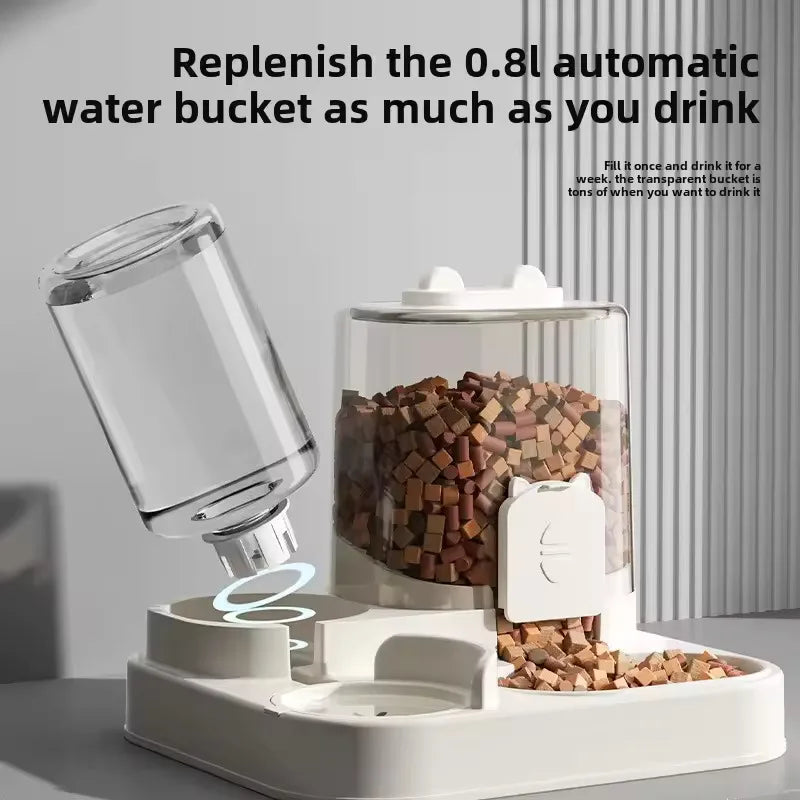 “Automatic Pet Feeder & Water Dispenser – Gravity Food & Water Set for Dogs & Cats”