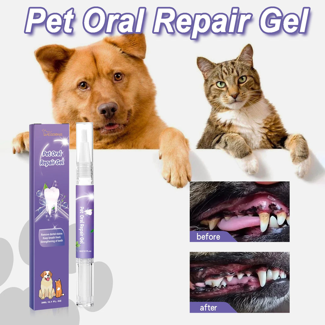 “Pet Dental Gel Pen – Fresh Breath & Tartar Control for Dogs & Cats”