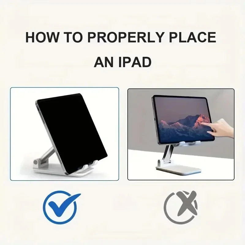 Adjustable Telescopic Phone & Tablet Stand – Foldable & Ergonomic Desk Holder