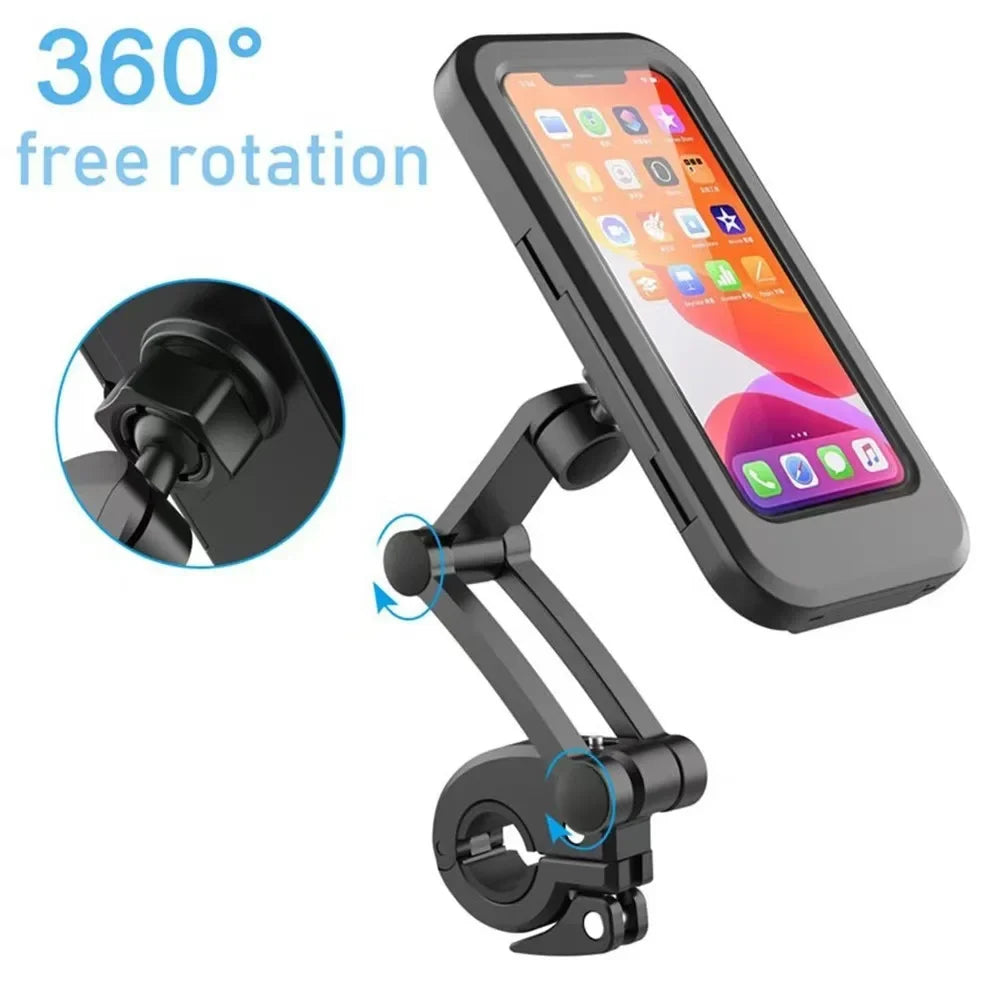Waterproof Bike Phone Holder – Magnetic 360° Motorcycle Mount