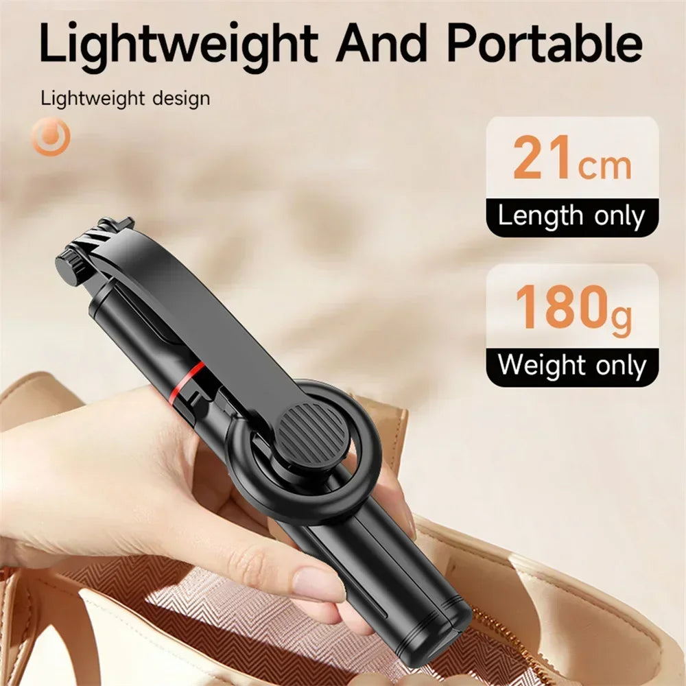 “L20 Magsafe Selfie Stick Tripod – Bluetooth, Cold Shoe, Extendable”