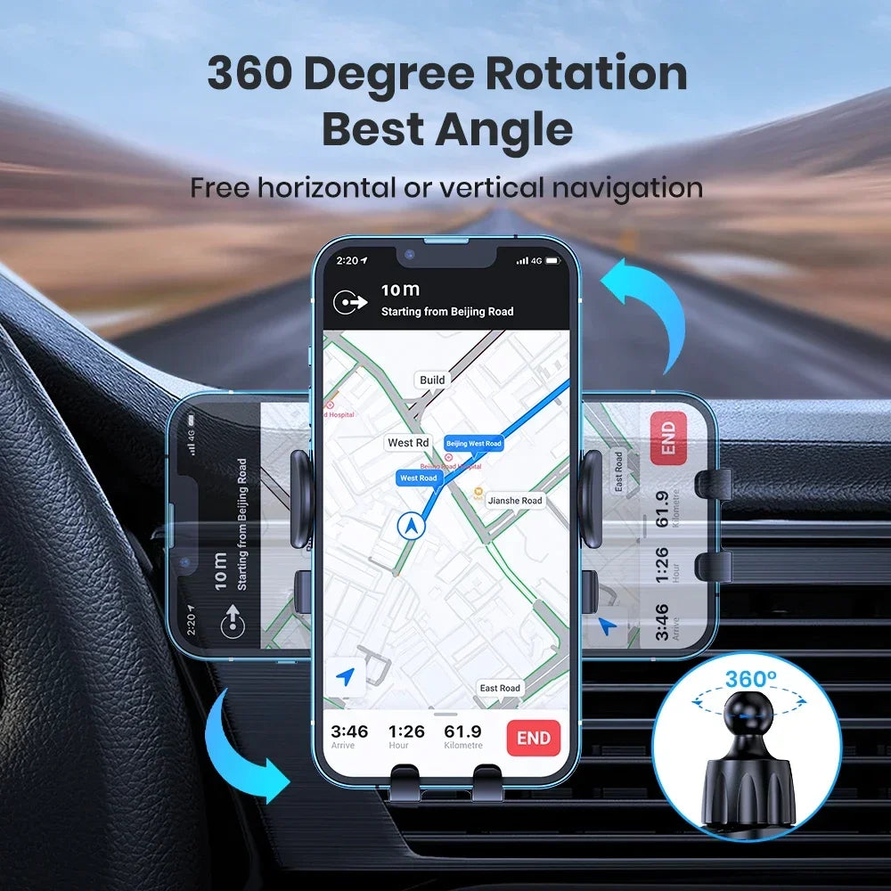 2023 Anti-Drop Car Phone Holder – Gravity Air Vent Mount, Universal Fit