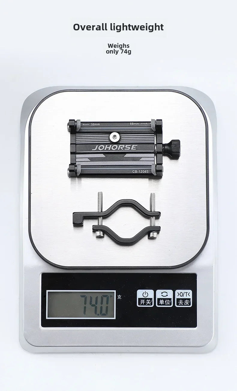 Universal Aluminum Bike Phone Mount β Secure Handlebar Holder for All Bikes