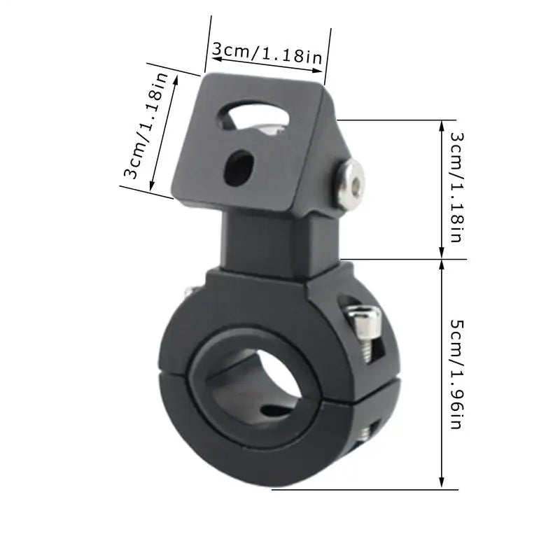 Adjustable Aluminum Motorcycle Spotlight Mount Bracket – Universal Fit for Night Riding – Adjustable Aluminum Motorcycle Spotlight Mount Bracket – Universal Fit for Night Riding