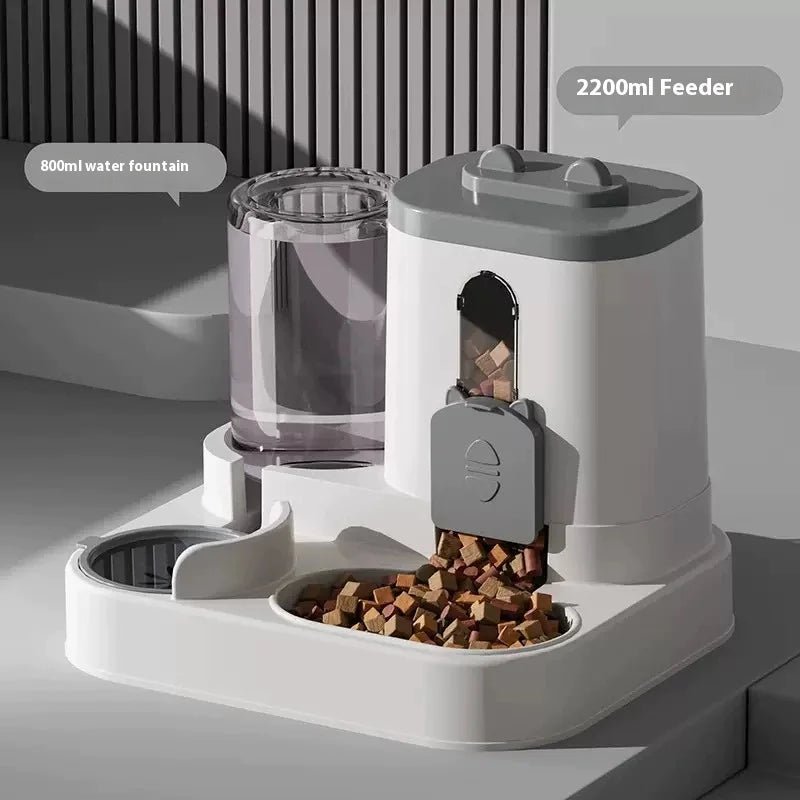 “Automatic Pet Feeder & Water Dispenser – Gravity Food & Water Set for Dogs & Cats”