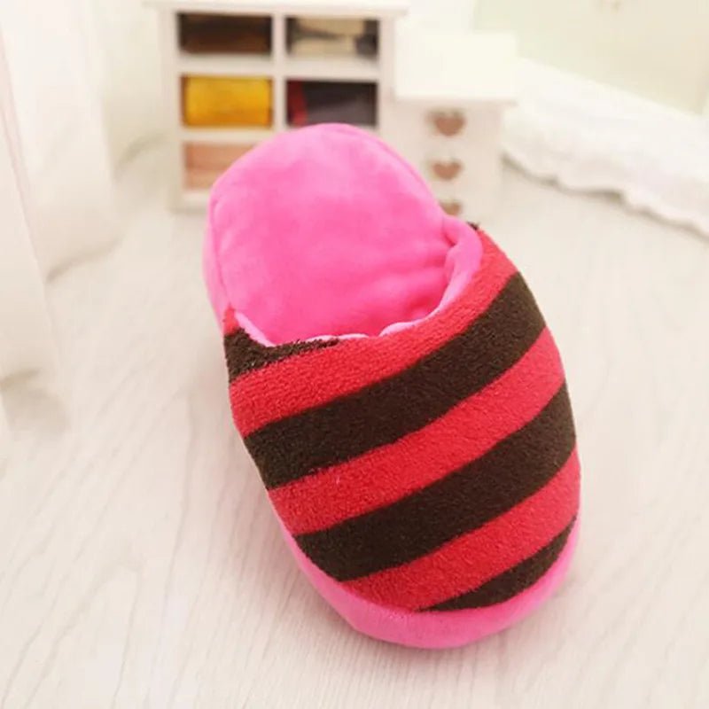 “Plush Slipper Squeaky Toy for Dogs & Cats – Chew & Play Interactive Pet Toy”