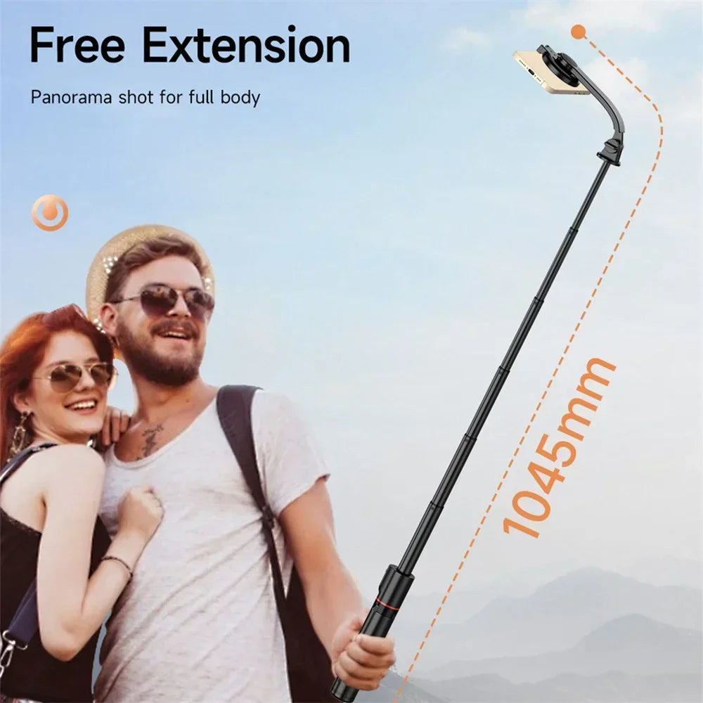 “L20 Magsafe Selfie Stick Tripod – Bluetooth, Cold Shoe, Extendable”